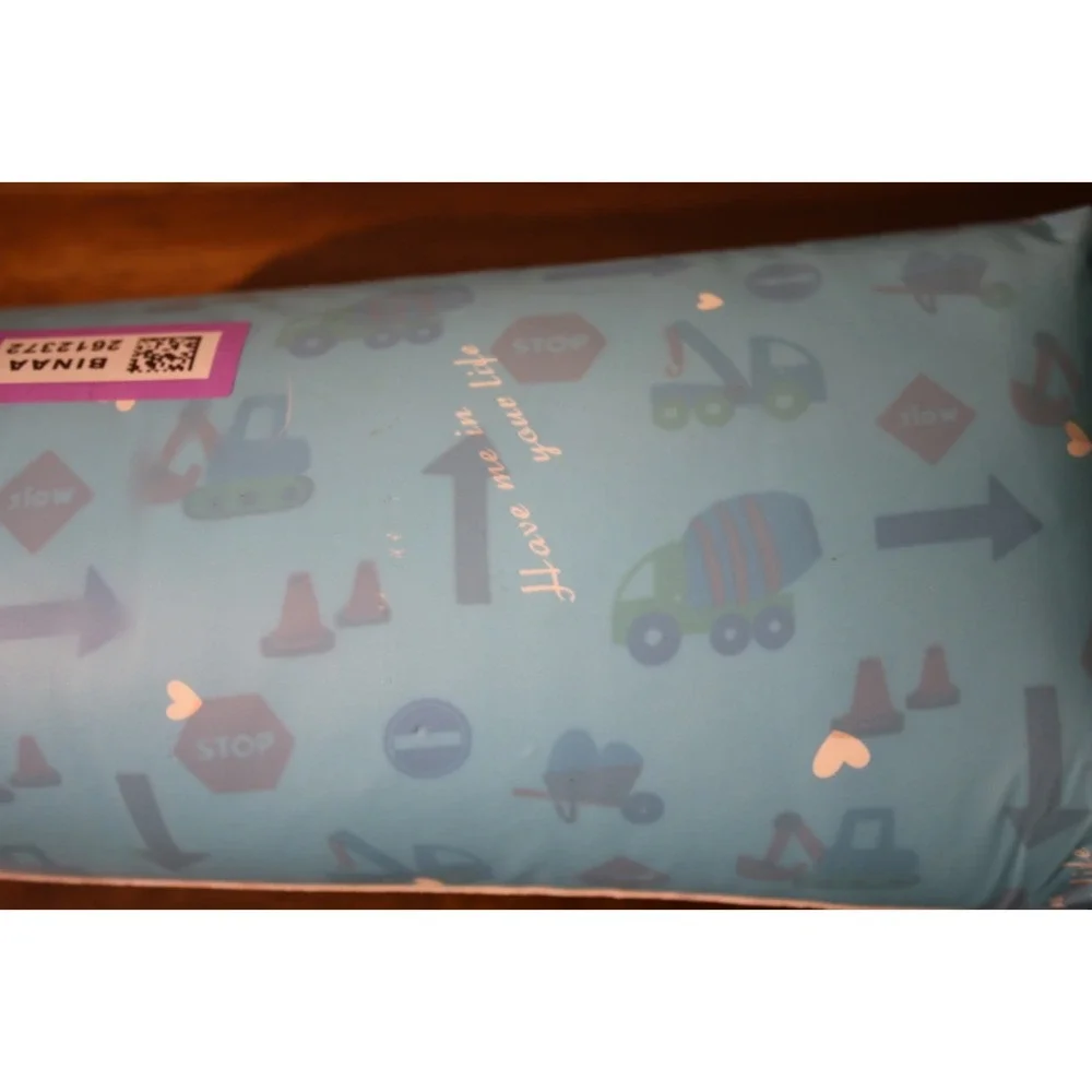 Kids Sherpa Throw Blanket 40x60 Construction Themed